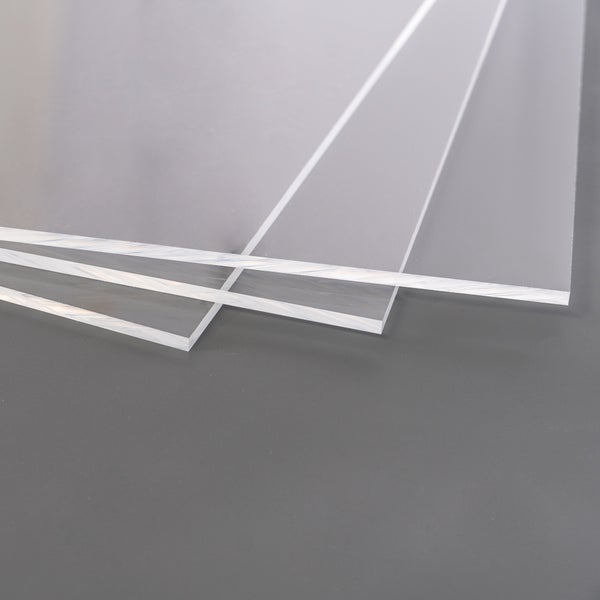 4mm Acrylglas | PMMA XT | transparent | glasklar | UV beständig | beidseitig foliert | im Zuschnitt Acrylglas 50x20 cm