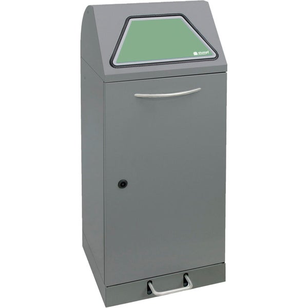 Stumpf Abfalltrennung Modul-Vario 75 graualu-struktur ProSlide-System 75l + Trethebel - 625-075-1-1-100