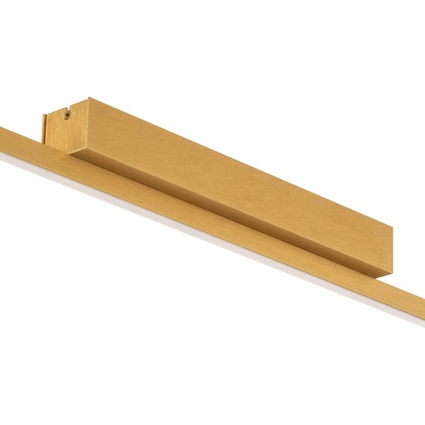 quitani LED Deckenleuchte Talon dimmbar (Modern) in Gold / Messing aus Aluminium (1 flammig, ) - Lampe Deckenlampe Küchenleuchte