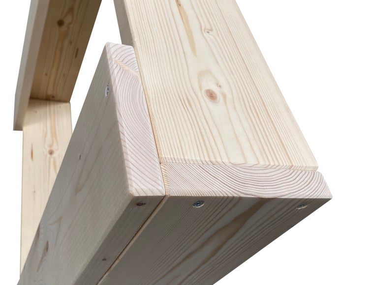 Sandkasten 100x100m Natur Unbehandelt Kinder Clamaro Massivholz Tannenholz