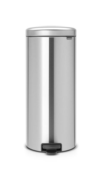 Brabantia Klassischer Tretmülleimer Mit Soft Verschluss 30 Liter HxBxT 67,9 x 29,3 x 38 cm Metall Edelstahl Matt