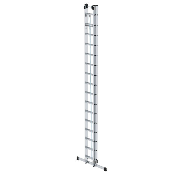 PROREGAL Sprossen-Seilzugleiter 2-Teilig mit Standard-Traverse 2 x 16 Sprossen