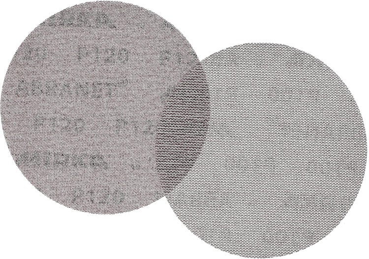 Mirka Abranet Netz-Schleifscheiben Ø 150 mm Klett / Korn P120 / 50 Stk / zum Schleifen von Holz, Spachtel, Lack, Kunststoff / 5424105012