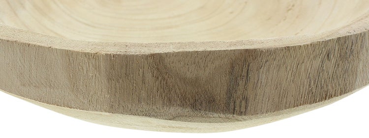 FRANK FLECHTWAREN | Schale Wood, HOLZ, ca. 30 x 26 x 7 cm, ohne Deko