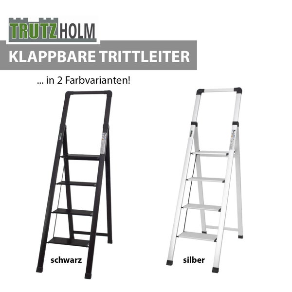 Klappbare Trittleiter in zwei Farbvarianten