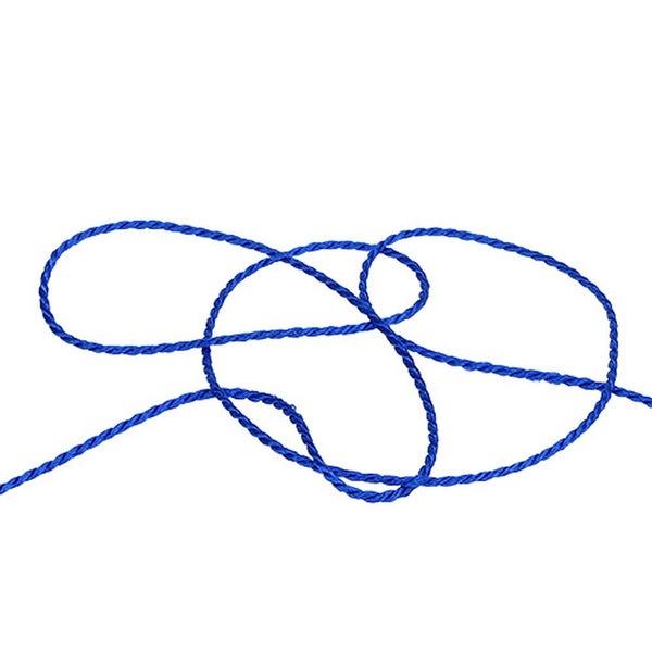 Blaues Seil in verschlungener Form