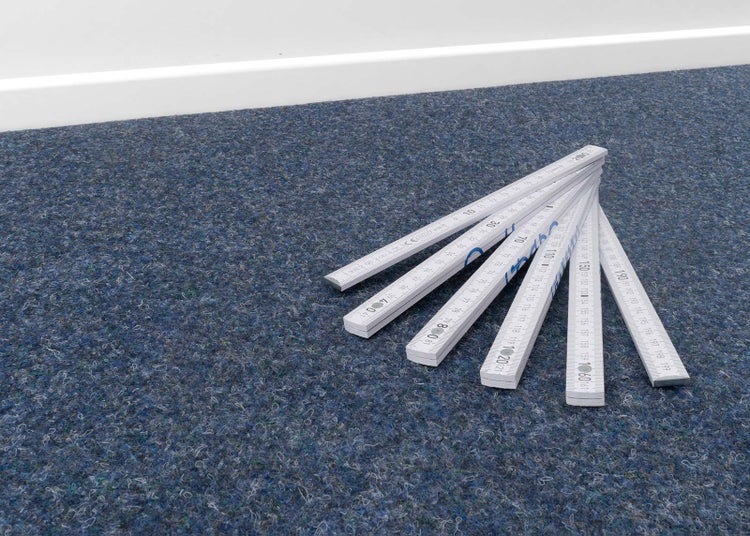 Nadelvlies Bodenbelag in Blau Nadelfilz Meterware Filz Auslegware 500 cm Breite (Meterware)