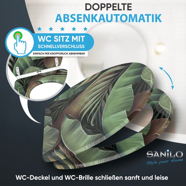 WC-Sitz mit Absenkautomatik & Top Fix Jungle