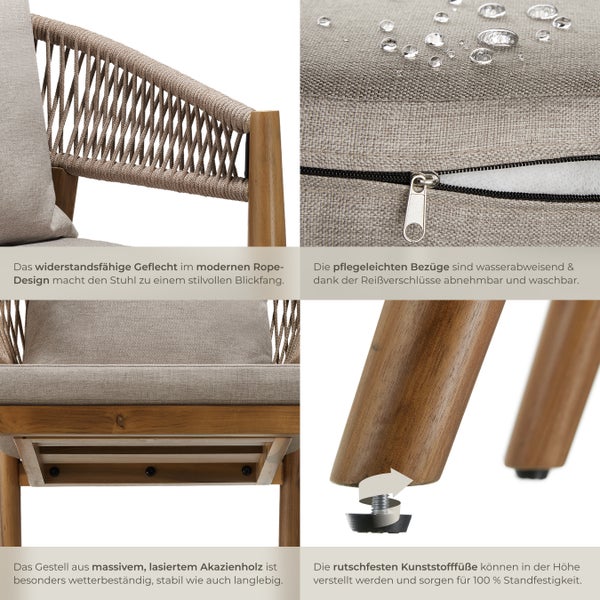 Quadratisches Dekokissen, 40 x 40 cm, Detailaufnahme der Stoffstruktur