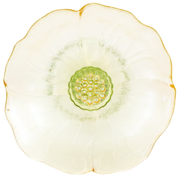 Dekorative Glasschale in Blumenform