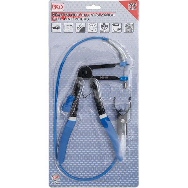 BGS Kraftstoffleitungs-Zange mit Bowdenzug 650 mm - 6756