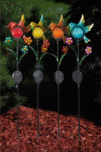 Gartenstecker ''Vogel'', rot