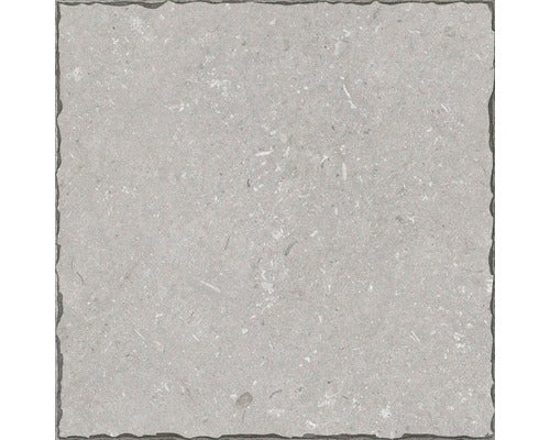 Feinsteinzeug Terrassenplatte Shellstone Broken Edge grigio 60x60x2 cm