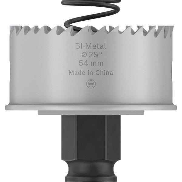 Blick in einen geöffneten blauen Werkzeugkoffer mit einem Satz Vielzahn-Einsätze