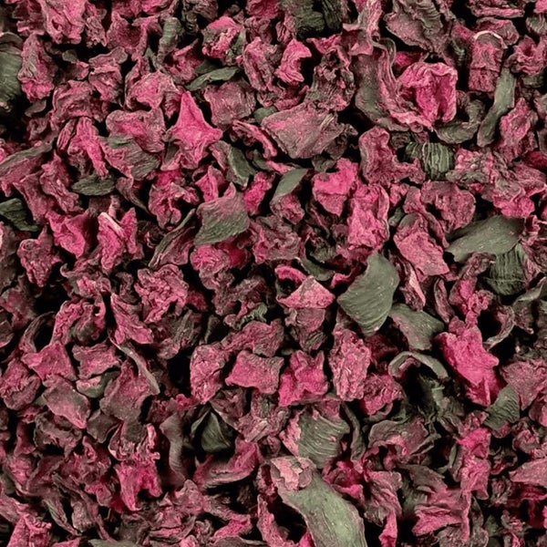 Nahaufnahme von getrockneten Rote Bete Stücken