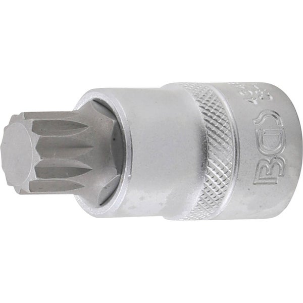 BGS Bit-Einsatz Antrieb Innenvierkant 12,5 mm (1/2) Innenvielzahn (für XZN) M16 - 4346