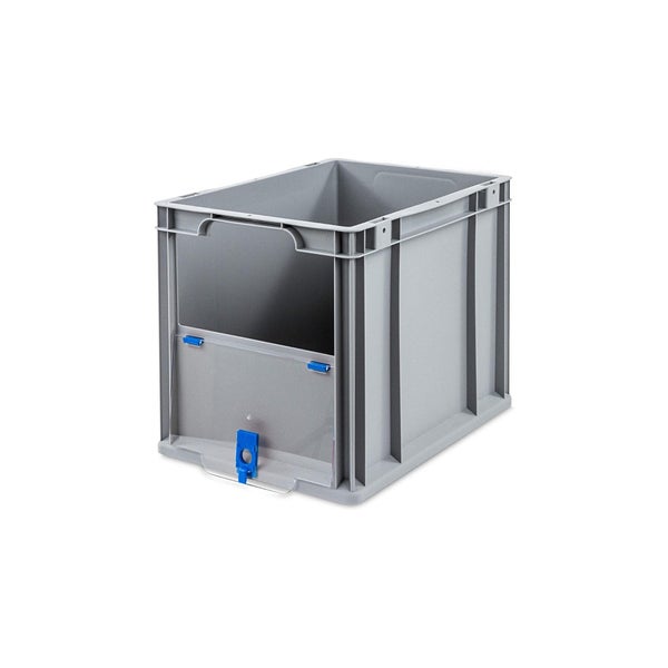 PROREGAL SuperSparSet 4x Eurobox NextGen Insight Cover HxBxT 32 x 30 x 40 30 Liter Hoch/Blau Eurobehälter Transportbox