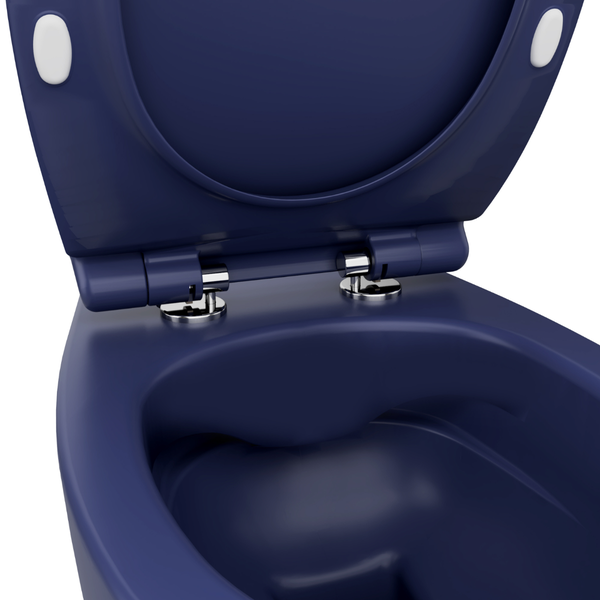 Isvea WC Toilet Badezimmer Wand-WC Blau mit Softclose-Sitz