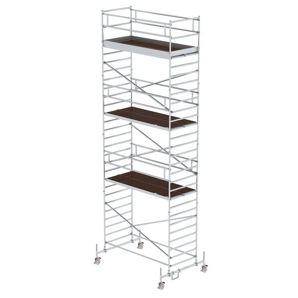 MUNK Rollgerüst mit Doppelplattform 1,35x3,00m Plattform, 9,35m AH