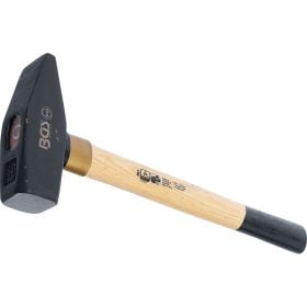 Schlosserhammer mit Stahlkopf und Holzstiel von BGS technic