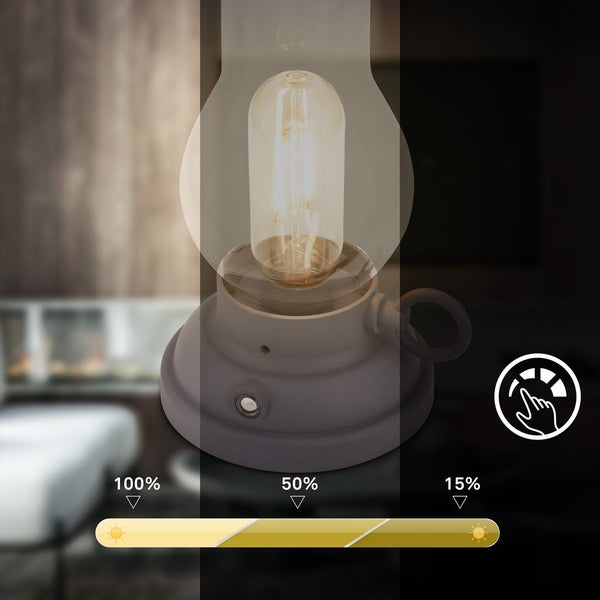 LED Tischlampe Akku LED Tischleuchte Dimmbar Kabellos Touch Warmweiß Terrasse