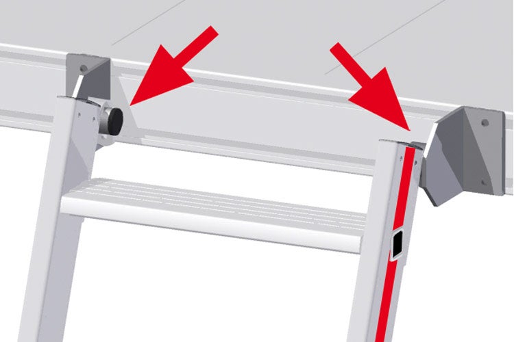 Hymer Aufhängungsset für Leitern mit Einhängehaken von 30-100mm Durchmesser