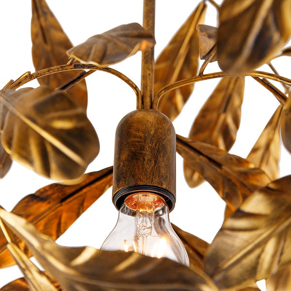 Vintage Deckenlampe Antik Gold 45 cm - Linde