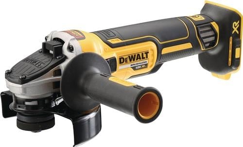 DeWalt Akku-Winkelschleifer 18 Volt mit bürstenlosem Motor und Zusatzhandgriff, ohne Akku.