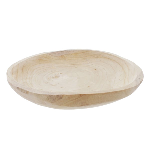 FRANK FLECHTWAREN | Schale Wood, rund, HOLZ, Ø 36 x 6 cm, ohne Deko