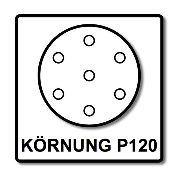 Festool STF D225/128 Schleifscheibe Granat P120 225 mm 100 Stk. ( 4x 205657 ) für Langhalsschleifer PLANEX