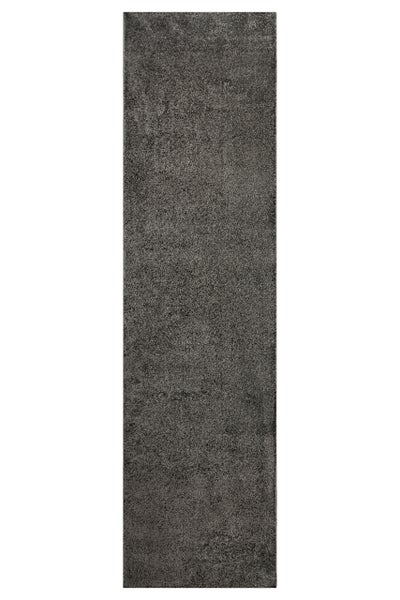 Rechteckige Bodenfliese oder Wandfliese mit strukturierter, dunkelgrauer Oberfläche in Steinoptik.