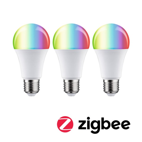 Standard 230V Smart Home Zigbee 3.0 LED Birne E27 3x1055lm 3x11W RGBW+ dimmbar Matt