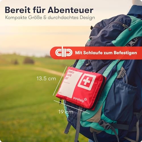Erste Hilfe Set Outdoor - Kompakt & Leicht - 95 Teile für Wandern, Outdoor, Camping, Fahrrad - Reiseapotheke Erste Hilfe Set Outdoor Erste Hilfe Set Kinder Erste Hilfe Set Fahrrad