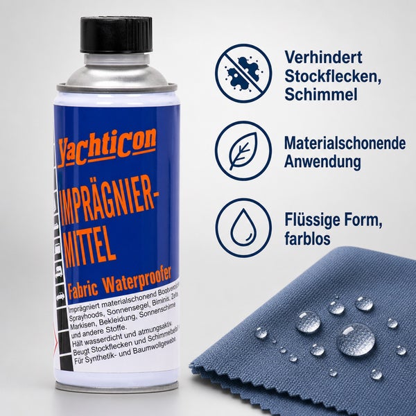 Yachticon Imprägniermittel für Stoffe zur Vermeidung von Schimmel und Stockflecken
