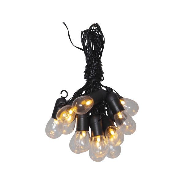 Lichterkette mit klaren Glühbirnen