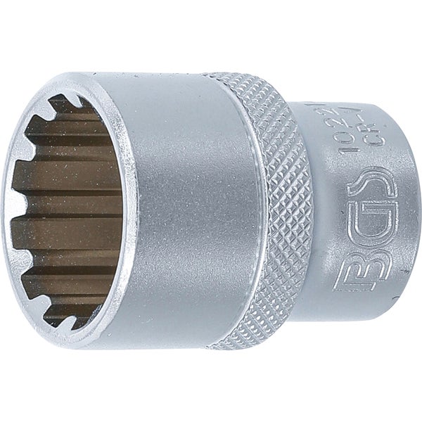 BGS Steckschlüssel-Einsatz Gear Lock Antrieb Innenvierkant 12,5 mm (1/2) SW 21 mm - 10221