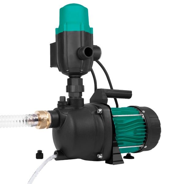 VONROC Gartenpumpe selbstansaugend - Automatische Wasserpumpe 800W, 3300l/h, 4bar - Hydrophorpumpe mit Druckschalter – Trockenlaufschutzmit - Zur Bewässerung des Gartens/Rasens