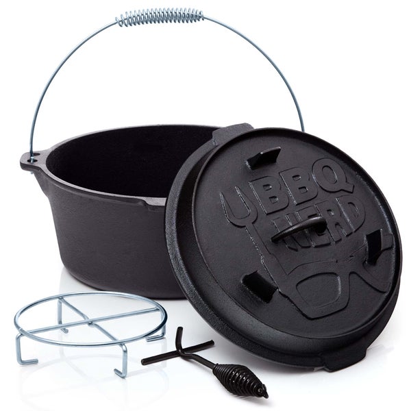 BBQ Nerd - Hähnchenbräter aus Gusseisen - Geflügelhalter für Grill