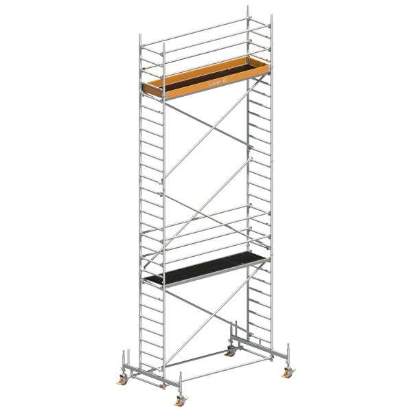 Rollgerüst mit zwei Arbeitsbühnen