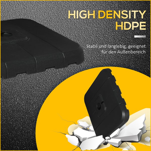 Detailaufnahme einer Bodenplatte aus High Density Polyethylen