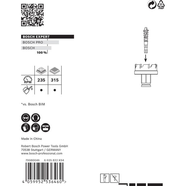 Bosch Expert Sheet Metal Lochsäge 51 x 40 mm - 2608900500