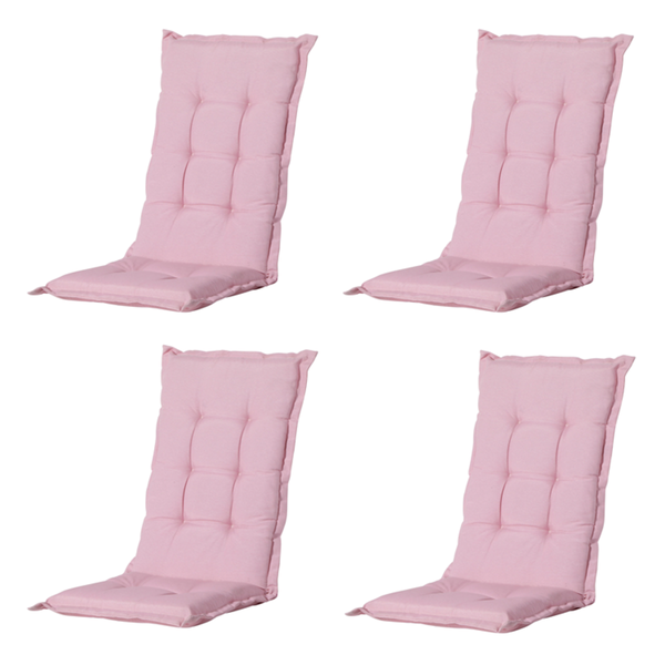 Gartenstuhlauflage Low Back Panama zartrosa - Ca. 105x50 cm - 4er-Set