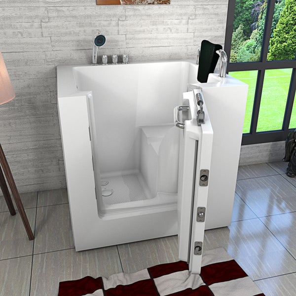 Senioren Sitzbadewanne Wanne mit Tür S02-TH-B-R 100x78 cm