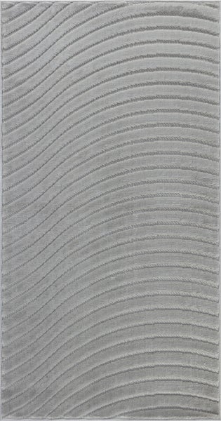 Moderner Skandinavischer Teppich für Innen-/Außenbereich - Grau - 80x150cm - AYUMI