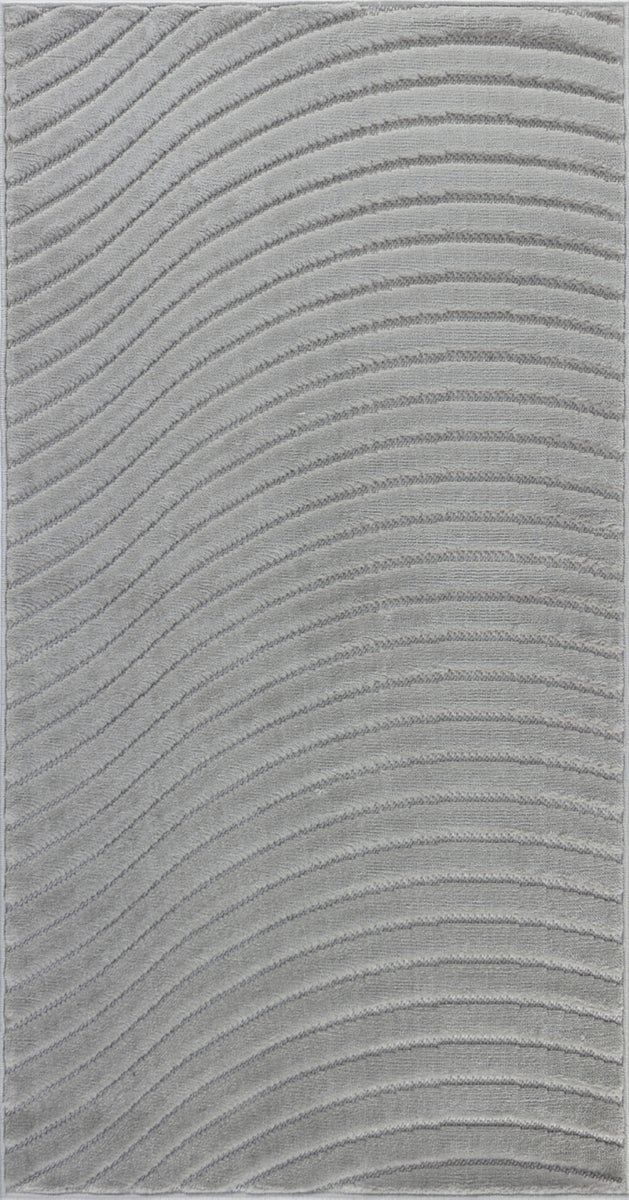 Moderner Skandinavischer Teppich für Innen-/Außenbereich - Grau - 80x150cm - AYUMI