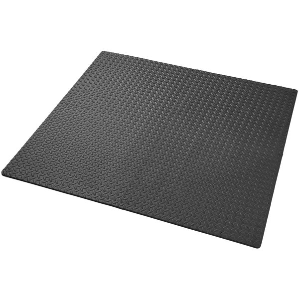 Schutzmattenset tectake leichte Reinigung und flexibel erweiterbar 12-teilig mit 24 Randstücken 61 x 61 cm