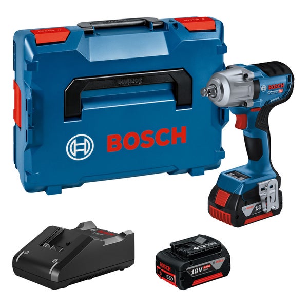 Bosch Akku-Schlagschrauber Set mit Koffer, Ladegerät und zwei Akkus
