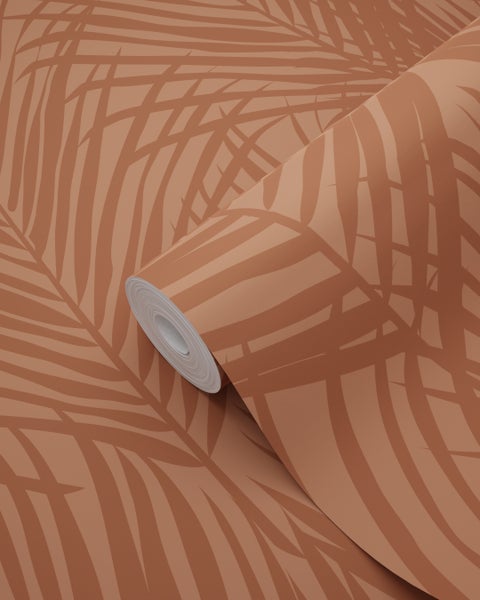Rolle Tapete mit Palmenblattmuster