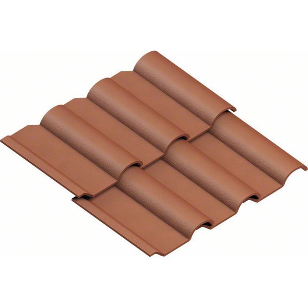 Dachziegel aufgereiht