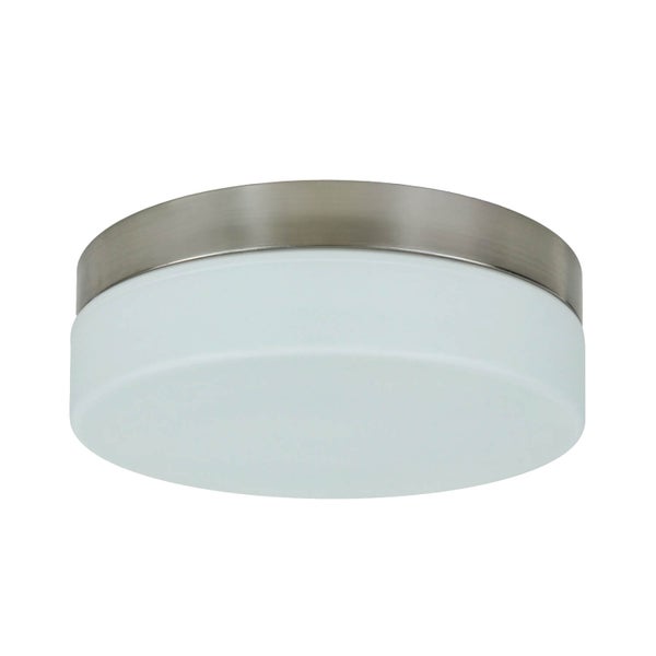 Runde Deckenleuchte mit Metalleinfassung